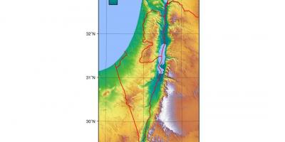 Kort over israel højde