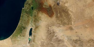 Kort over israel satellit 